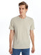 Crew Neck Short Sleeve Combed Cotton Men's T-shirt